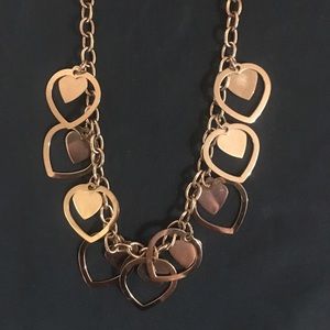 Hearts necklace stainless steel milor 20” chain